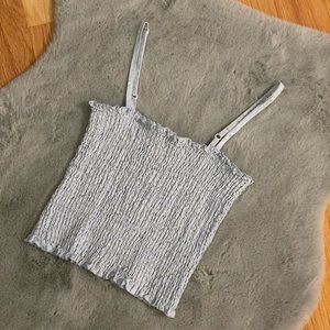 Brandy Melville Blue Smocked Cami
